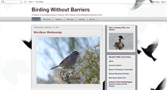 Desktop Screenshot of birdingwithoutbarriers.com